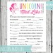 INSTANT DOWNLOAD Magical Rainbow Unicorn Mad Libs Game