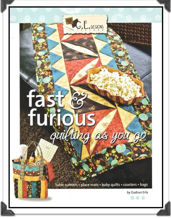Fast & Furious Quilting As You Go Book by Gudrun Erla Table