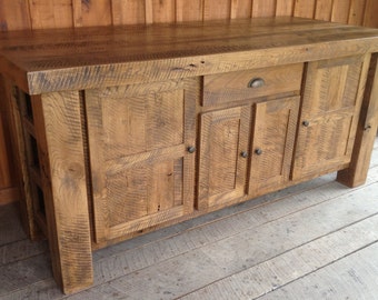 Aged Oak Kitchen Island