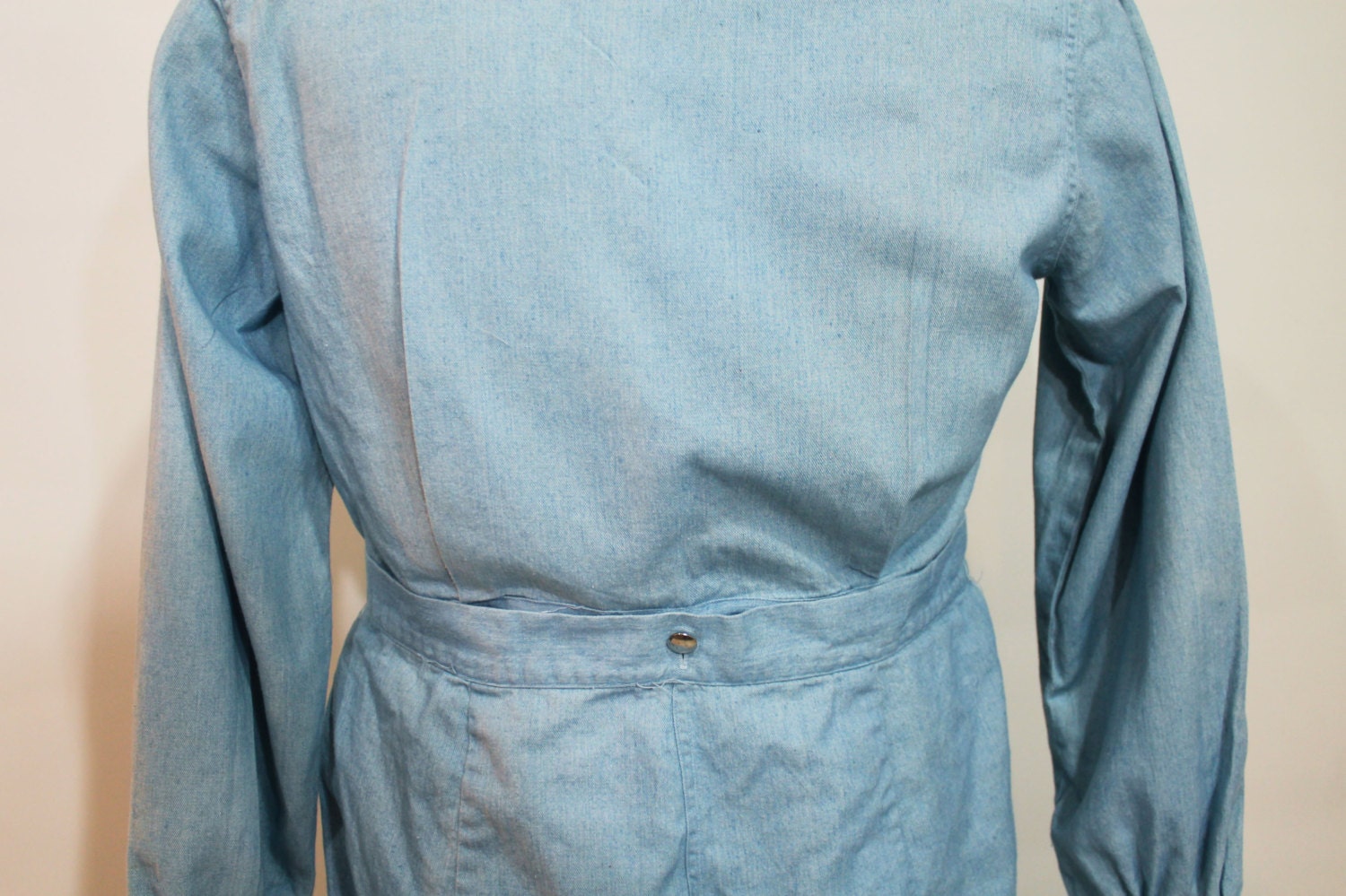 40s Coveralls Chambray Union Suit Pants Overalls Denim Mens