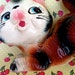 Vintage Kitsch Super Cute Kitty Cat Ready to Pounce Figurine Japan
