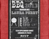 Printable Graduation BBQ Chalkboard Style 4x6 or 5x7 Invitation-DIY Il_170x135