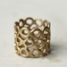 Rustic wedding band. 18k gold. Moroccan loopy circles. Nascha.