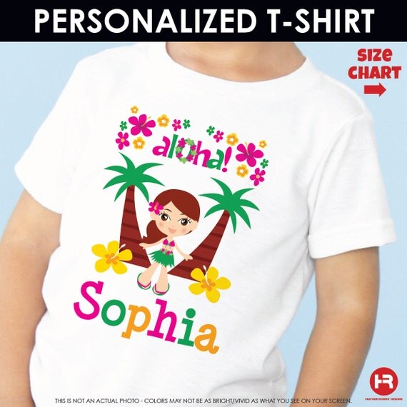 luau birthday shirts