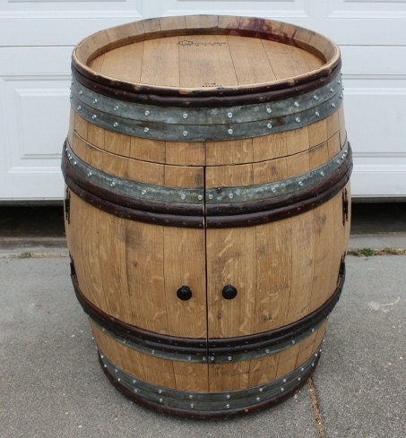 Items similar to Wine Barrel Mini Bar on Etsy