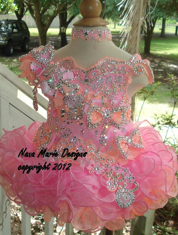 Items Similar To National Glitz Pageant Dress Custom Order By Nana