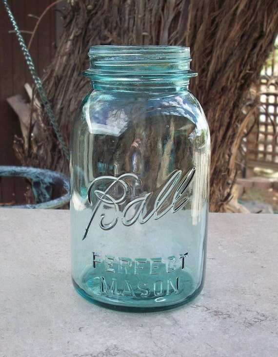 Blue Ball Perfect Mason Canning Jar Quart Size