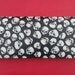 Black Clutch Bag with White Sculls & Removable Strap Goth Rockabilly Alternative Punk