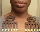 Afro Pick Earrings