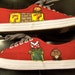 Hand-painted NES Super Mario 8-bit Shoes every side painted