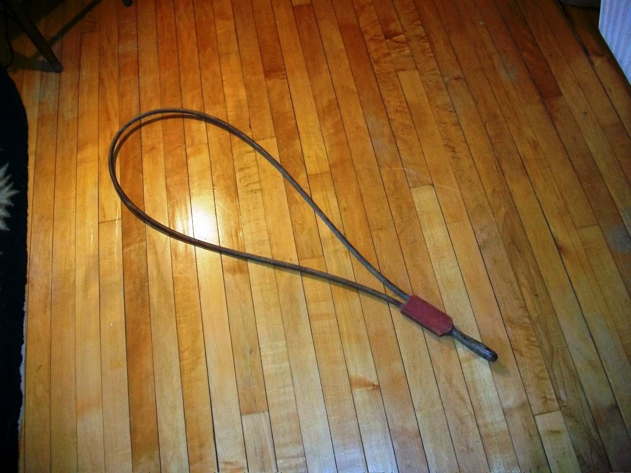 reserved for Burt Antique Rug Beater Large Bent Wood Shaker