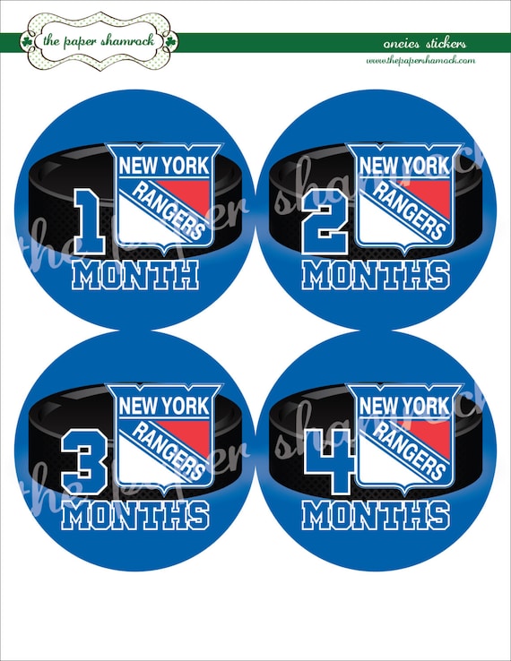 Pick your team - Hockey Monthly Onesies Stickers, NHL Baby Stickers for Onesies, Month Stickers Il_570xn