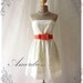 Sexy Sweet Cream Lace Dress Princess Lacy Strapless Summer Lace Dress Party Prom Wedding Birthday Anniversary Dress -S-M- SALE TODAY