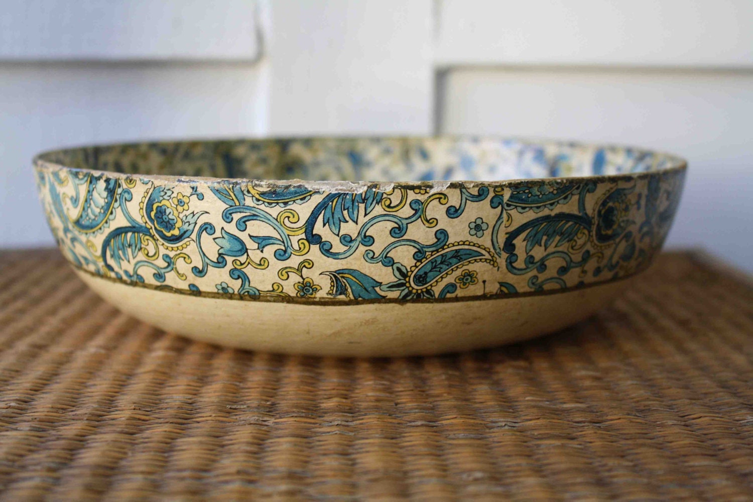 Vintage paisley bowl Japan