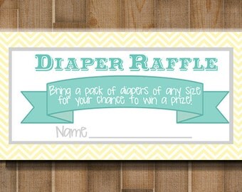 tree advice shower baby poem CUSTOM Raffle Cards TBaby Diaper &quo PRINTABLE Elephant