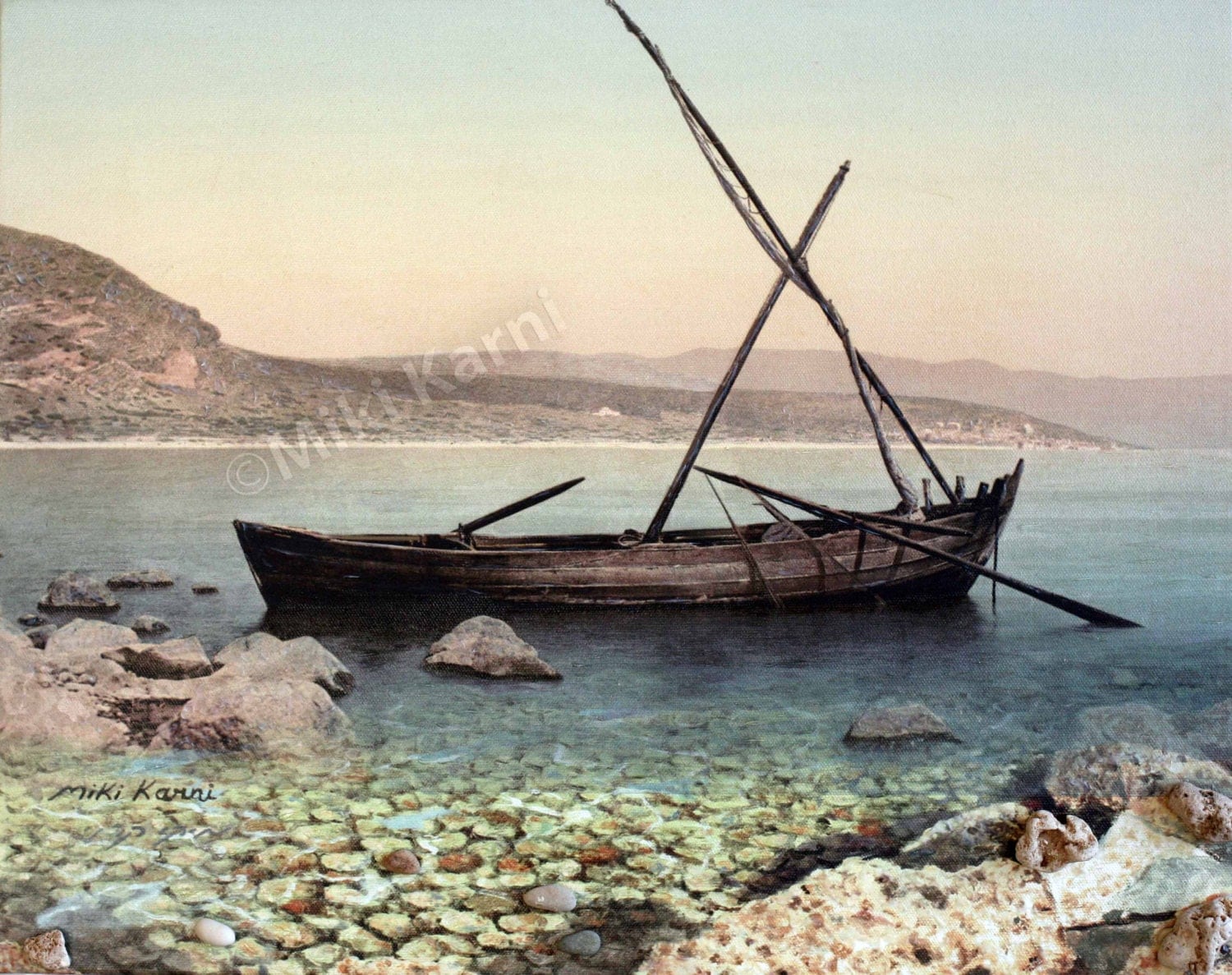 The Boat of Jesus in the Sea of Galilee