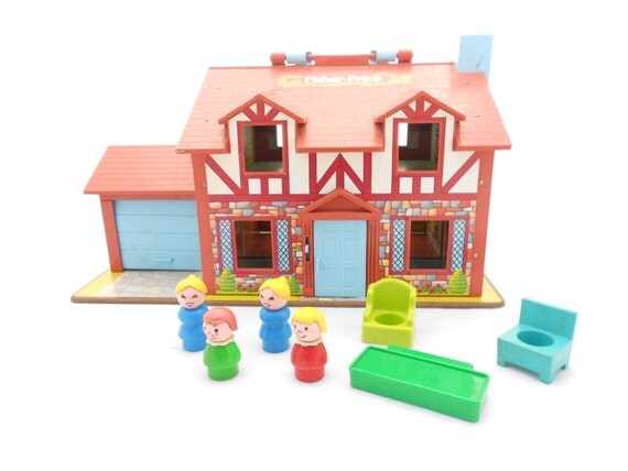 vintage fisher price play family house