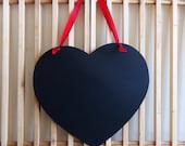 Large Chalkboard Heart for Wedding, Photo Prop Chalk Board Sign with Red Ribbon Wedding Chair Sign Il_170x135