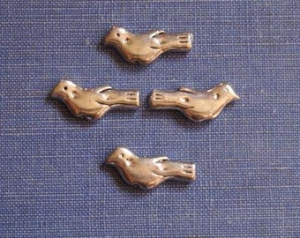 30pcs Antique Silver Little Birdie Beads Charms 15mm (BC781)