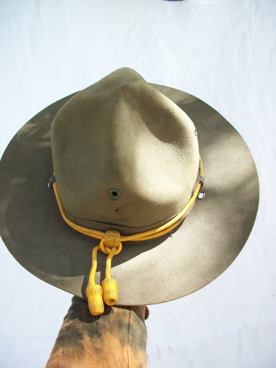 Vintage WWI WWII Military US Army Hat