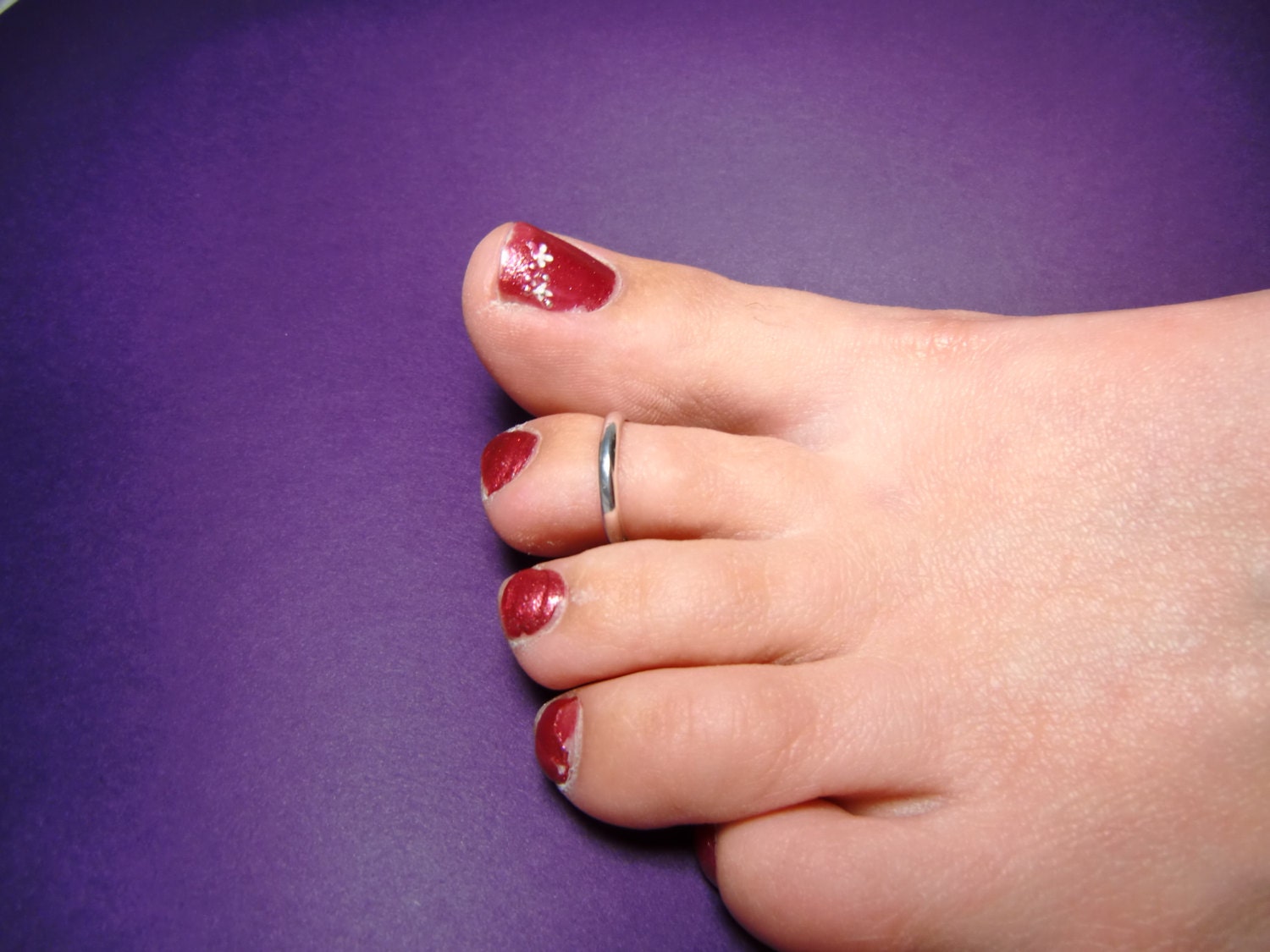 Sterling Silver Toe Ring Simple & Comfortable Silver Toe