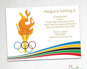 Olympic Themed Invitations 3