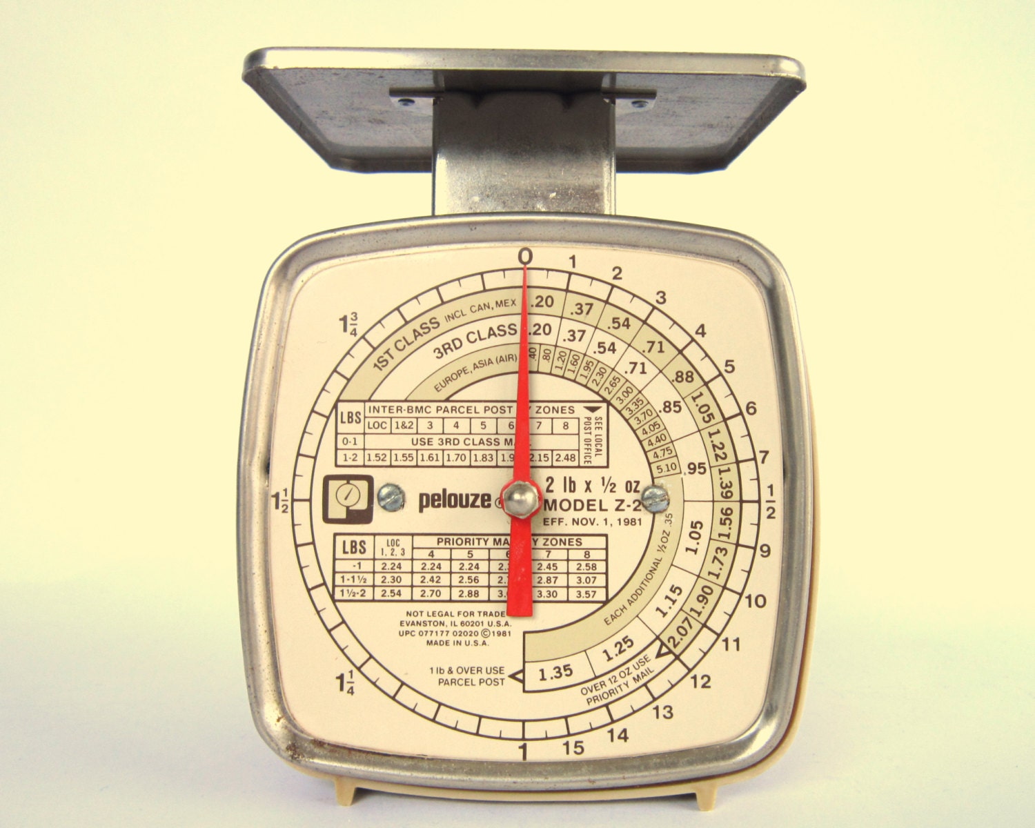 Vintage Pelouze Postal Scale 1981 2 LB Weight by CedarRunVintage