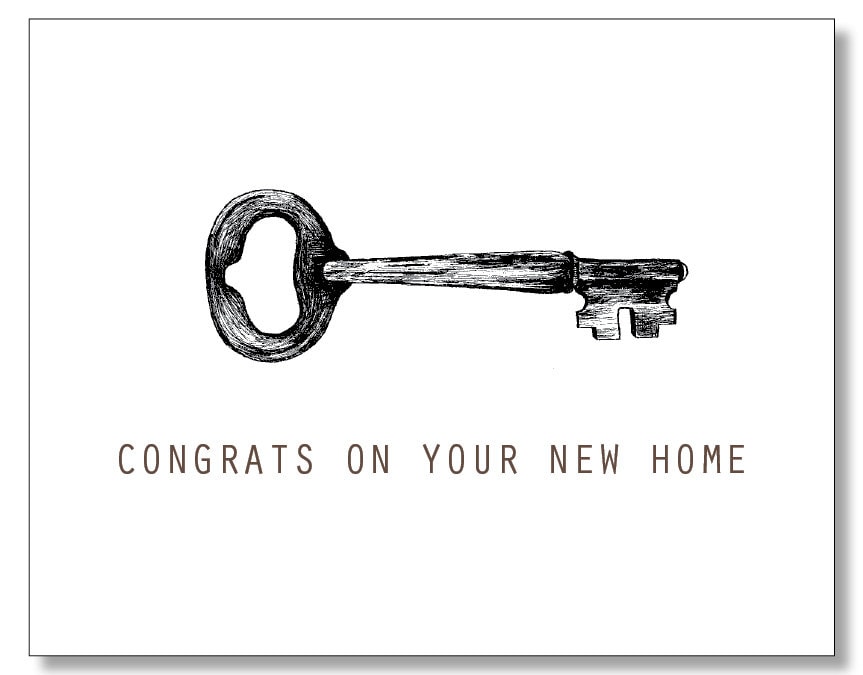 New Homeowner Card Congrats On Your New Home Housewarming 