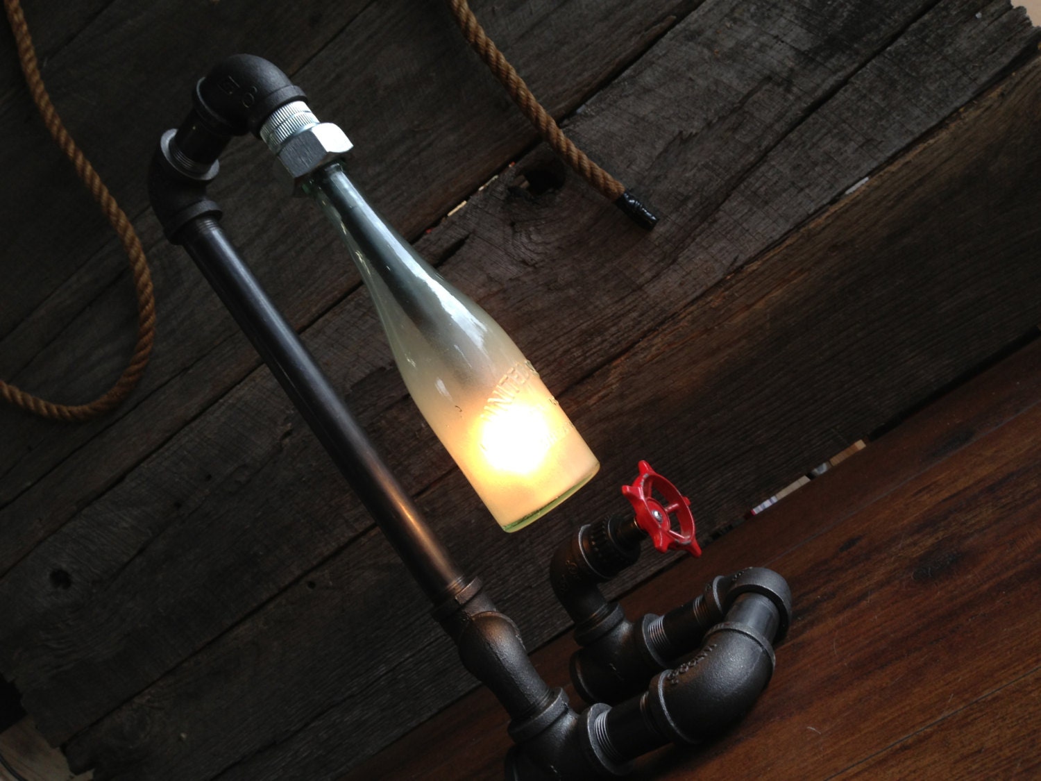 Vintage Industrial Pipe Lamp Faucet Switch Industrial