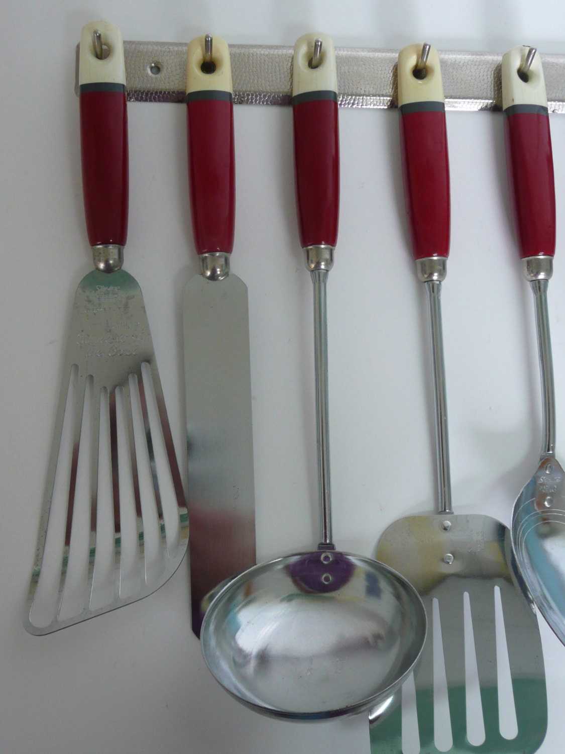 NICE RARE NOS 1940s Red Kitchen Utensils Set With Original   Il Fullxfull.457487628 1pgx 