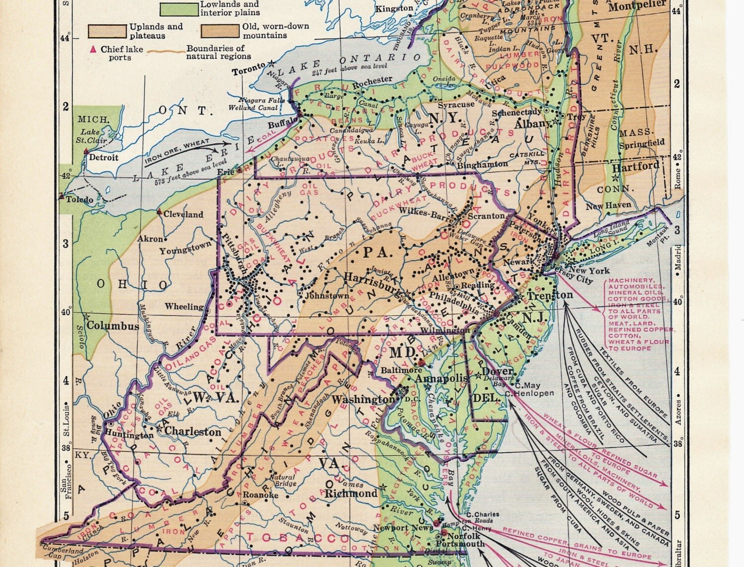 Us Map Mid Atlantic States - United States Map