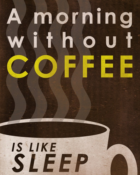 Items similar to Coffee art / Coffee poster / Coffee print - Cheap art