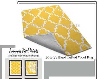 Popular items for yellow rug on Etsy