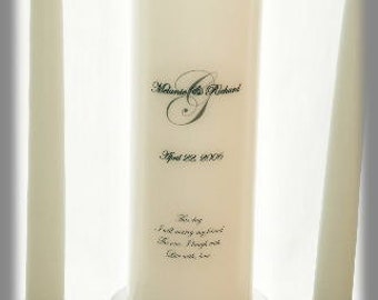 Personalized Unity Candle SET with Monogram, wedding candles, weddings, wedding decorations
