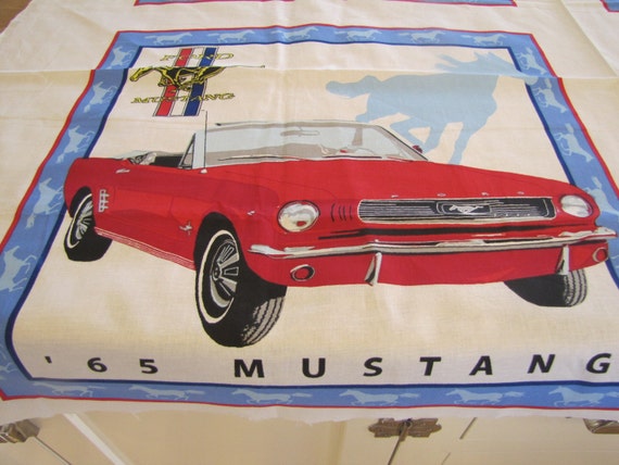 Vintage ford mustang fabric #2