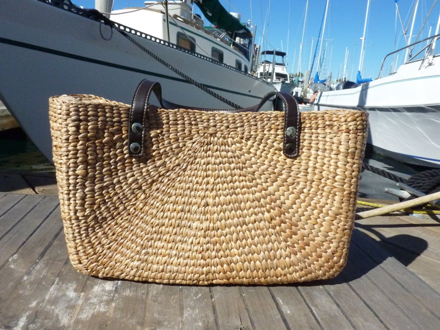 rectangular beach tote