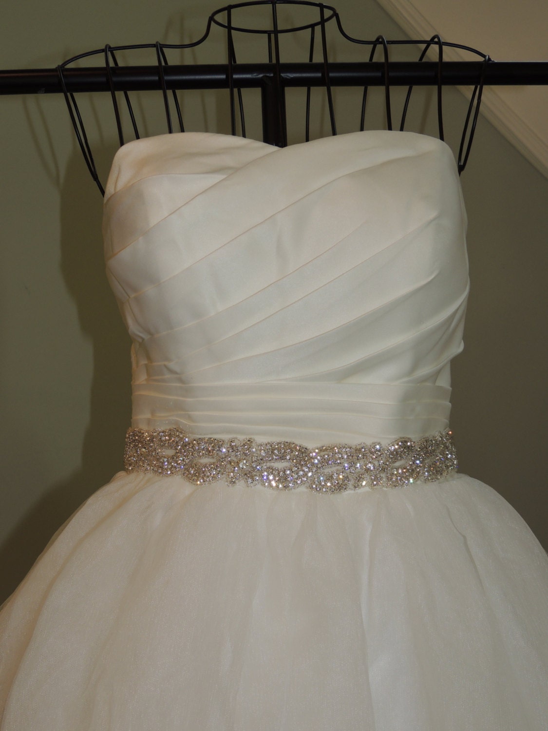 Crystal TRIM for Wedding Dress. Rhinestone by PalisadesBride