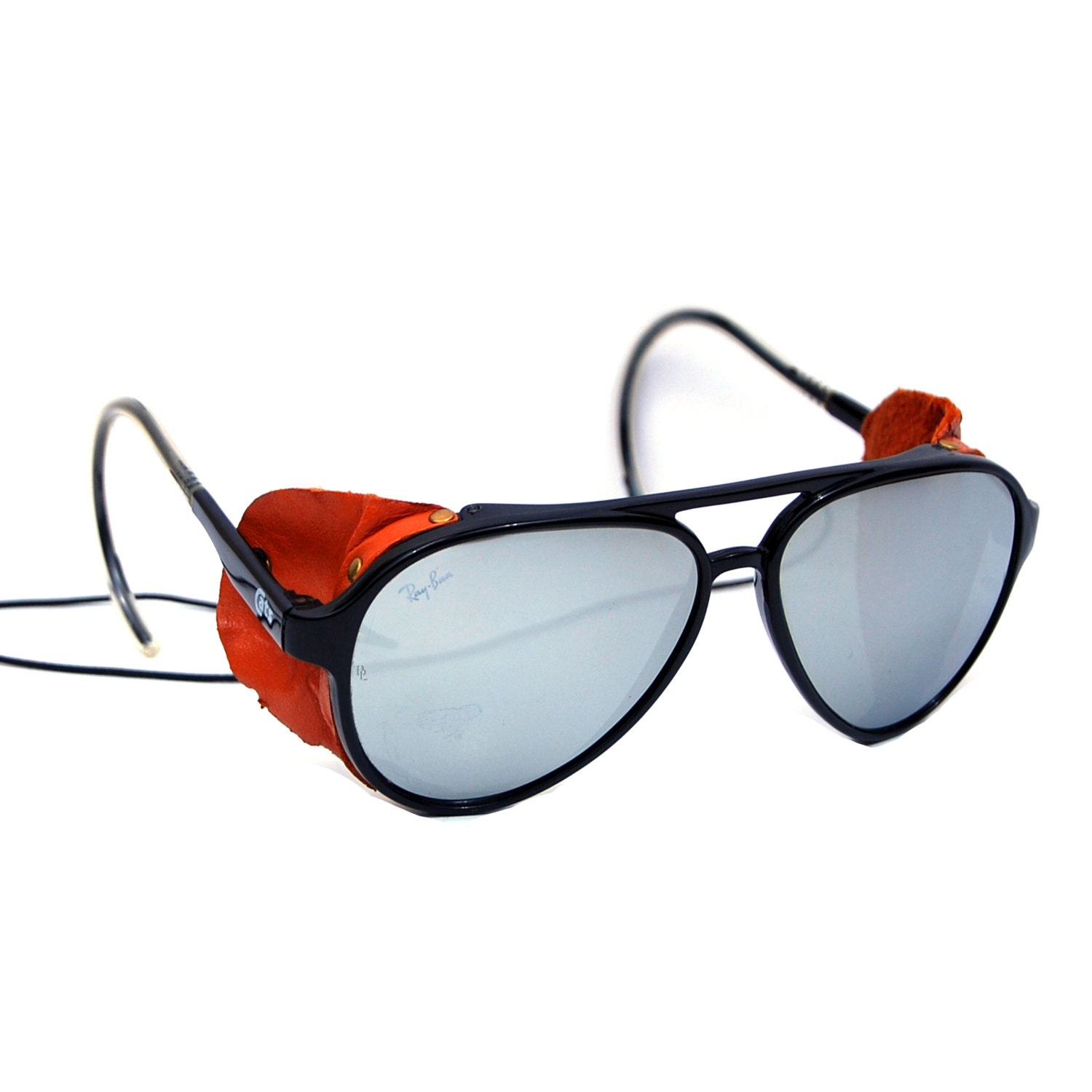 Ray Ban Sunglasses With Leather Side Shields Heritage Malta 