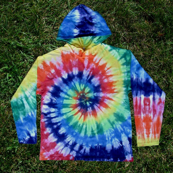 Items Similar To Rainbow Spiral Tie Dye Hoodie On Etsy