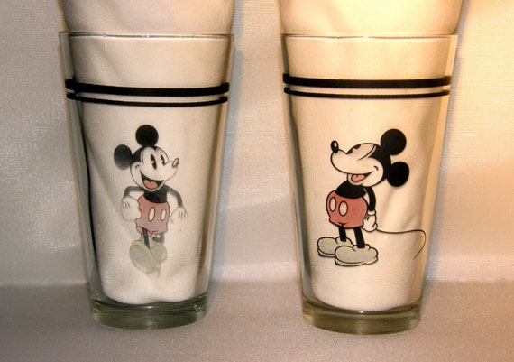 mickey mouse drinking glasses