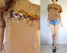 ... Shirt  80's Horse Shirt  Animal T shirt Lexington Kentucky t shirt