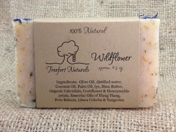 Wildflower Soap Handmade Cold Process All By Treefortnaturals