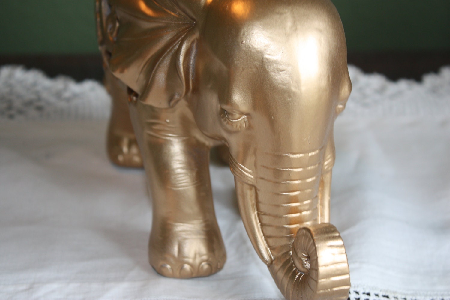 golden elephant figurine