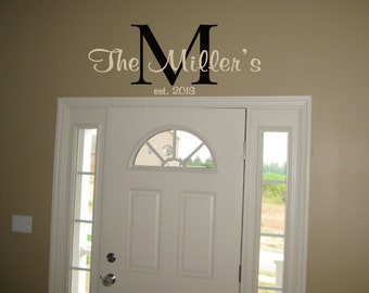 Family Last Name Monogram Personalized by