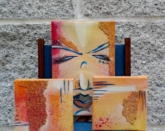 Unique / Art Installation / Oil on canvas / Wood