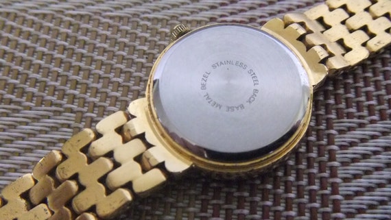 Vintage Pierre Jacquard Gold Tone Ladies Watch