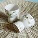 Two Vintage Daisy Egg Cups