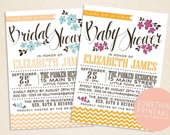 Printable DIY Baby Shower Invitation Design by SomethingPrintable