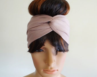 Tan Headband.Head Wrap.Hair Wrap