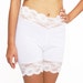 50% OFF White Lace Stretch Biker Shorts